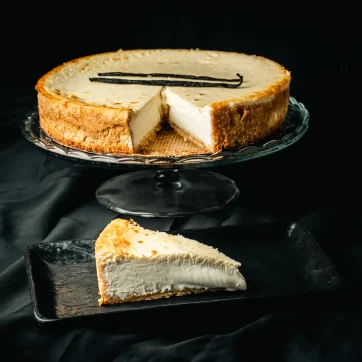 Tarta de queso con vainilla de Madagascar