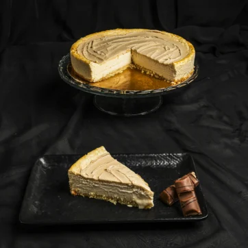 Tarta de queso con chocolate Kinder®
